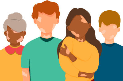 illustration vitiligo illustration vitiligo